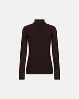 Hype the Detail Mesh High Neck - Brown