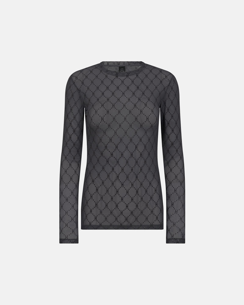 Hype The Detail Mesh Blouse - Grey