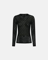 Hype The Detail Mesh Blouse - Black