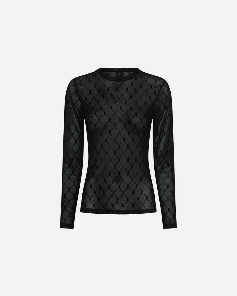 Hype The Detail Mesh Blouse - Black