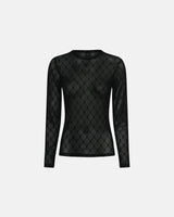 Hype The Detail Mesh Blouse - Black