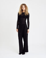 Hype The Detail Mesh Blouse - Black