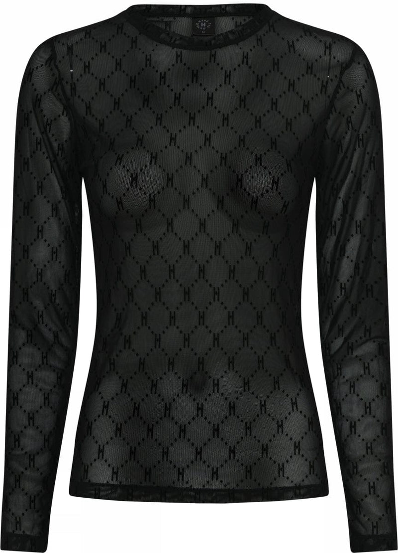 Hype The Detail Mesh Blouse - Black
