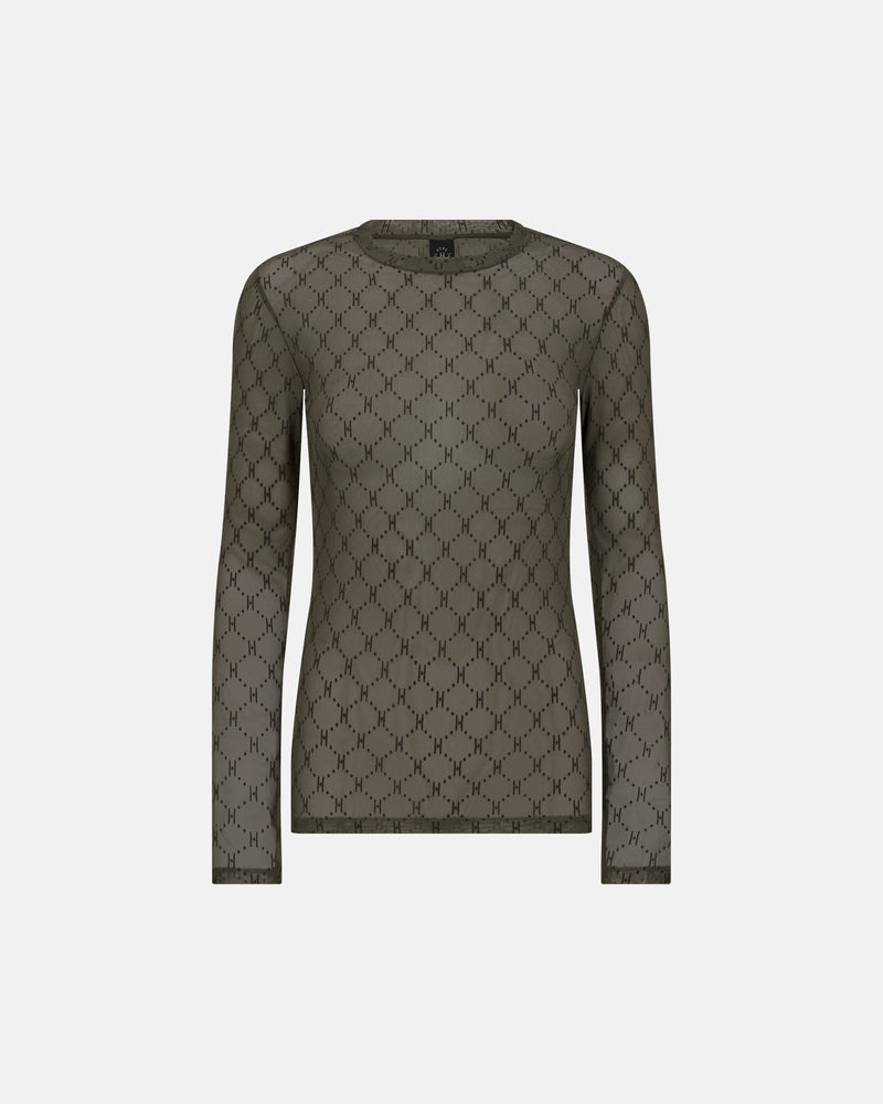 Hype The Detail Mesh Blouse - Green