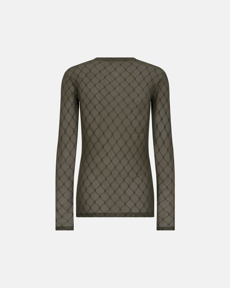 Hype The Detail Mesh Blouse - Green