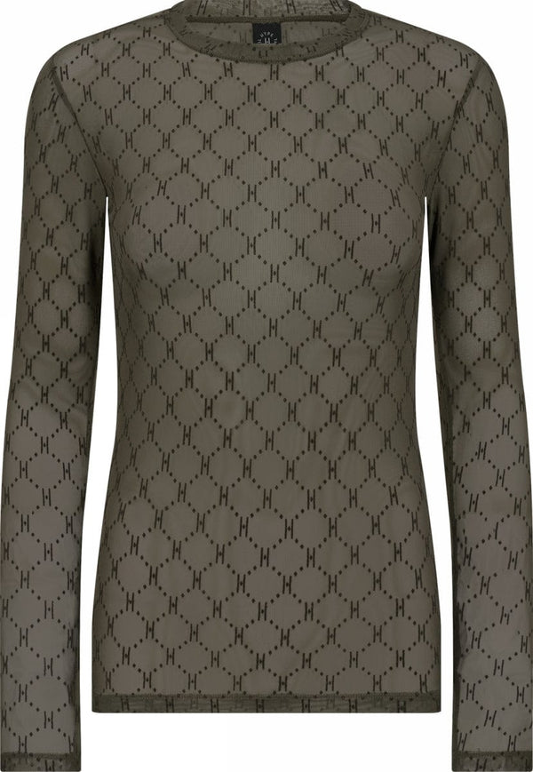 Hype The Detail Mesh Blouse - Green
