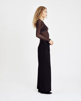 Hype The Detail Mesh Blouse - Brown