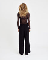 Hype The Detail Mesh Blouse - Brown