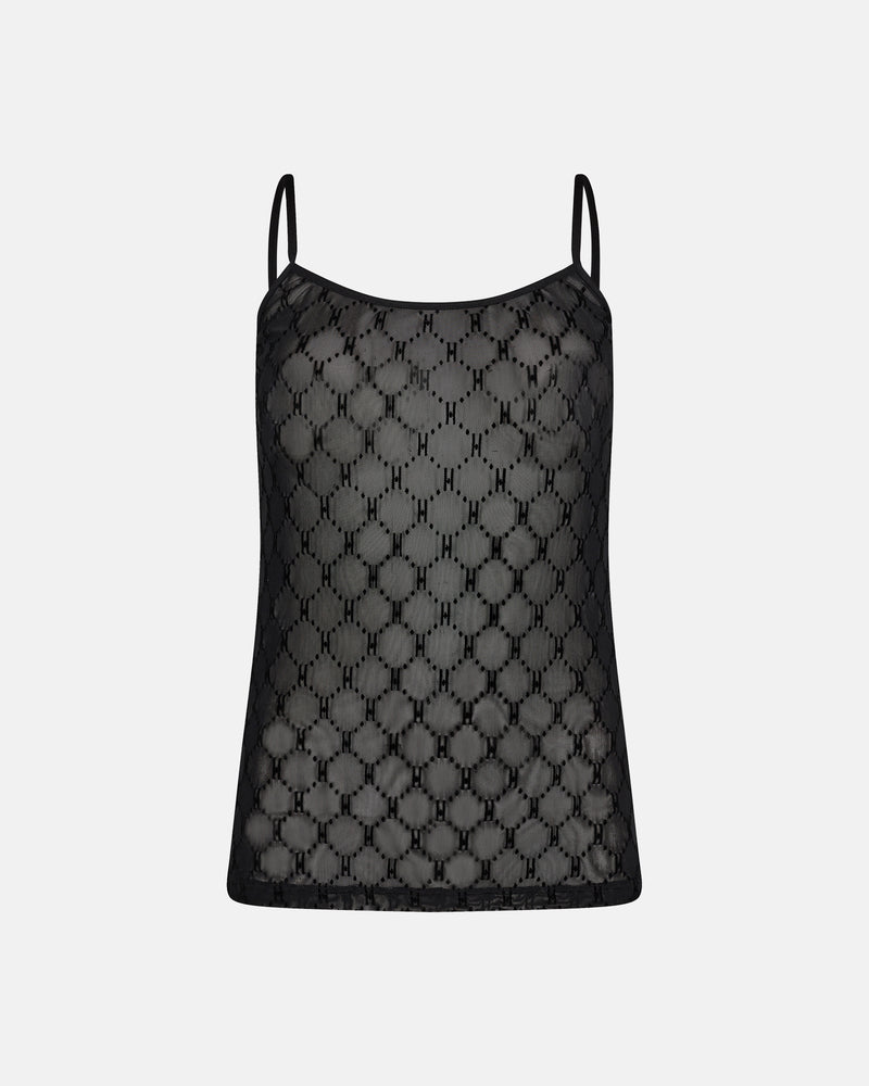 Hype The Detail Mesh Singlet  - Black