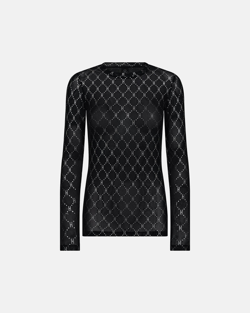 Hype the Detail Mesh Blouse - Silver