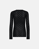 Hype the Detail Mesh Blouse - Silver