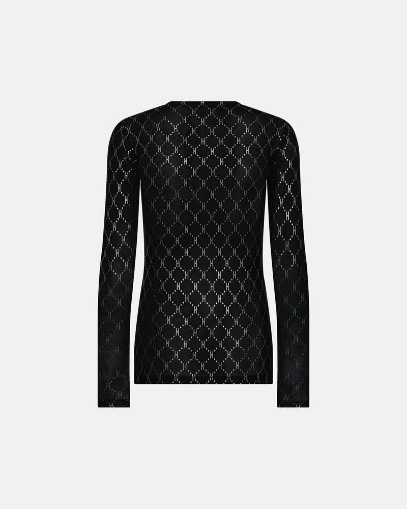 Hype the Detail Mesh Blouse - Silver