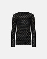 Hype the Detail Mesh Blouse - Gold