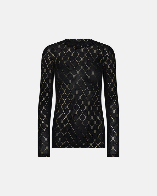 Hype the Detail Mesh Blouse - Gold