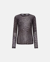 Hype The Detail Mesh Blouse w/Print - Grey
