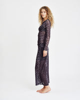 Hype The Detail Mesh Blouse w/Print - Grey