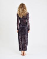 Hype The Detail Mesh Blouse w/Print - Grey