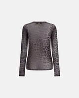 Hype The Detail Mesh Blouse w/Print - Grey