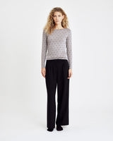 Hype the Detail HTD tee l/s cashmere-blend - Sand