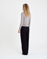 Hype the Detail HTD tee l/s cashmere-blend - Sand