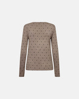 Hype the Detail HTD tee l/s cashmere-blend - Sand