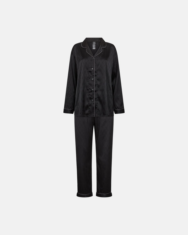 Hype The Detail Satin Pyjamas - Black