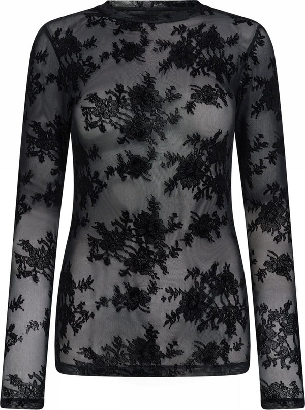 Hype The Detail Lace Blouse - Black