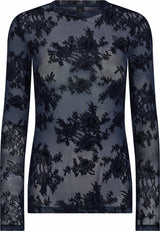 Hype The Detail Lace Blouse - Navy