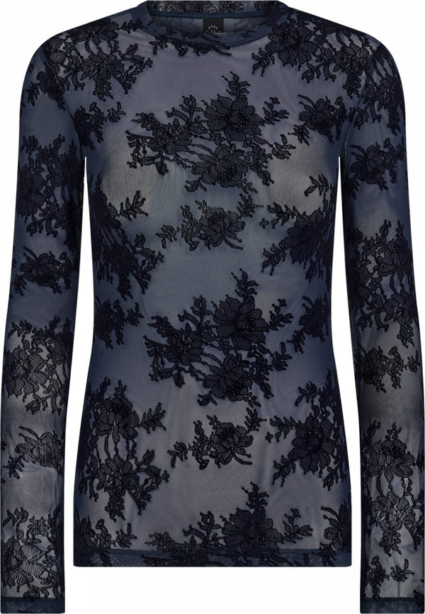 Hype The Detail Lace Blouse - Navy