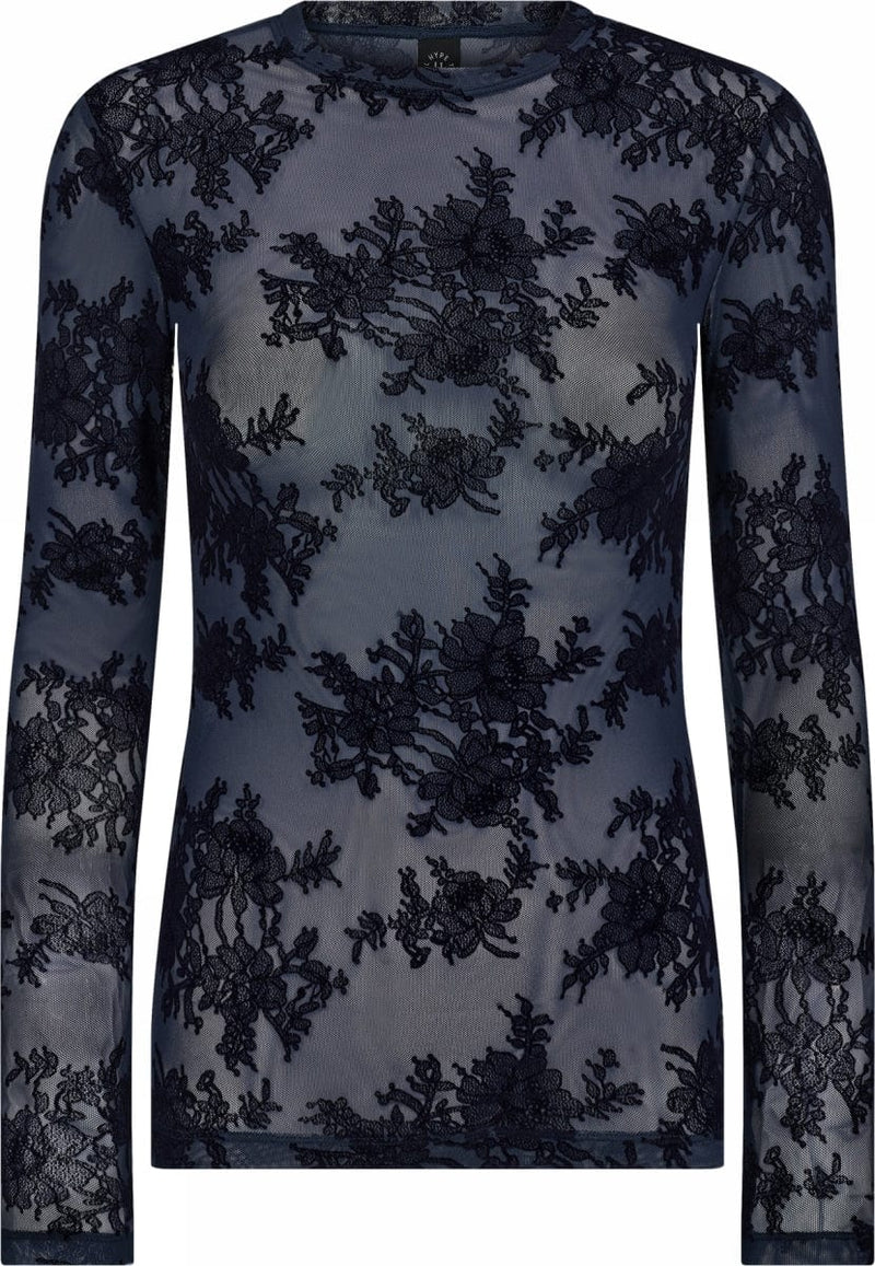 Hype The Detail Lace Blouse - Navy