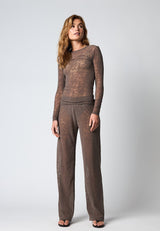 Hype The Detail lace blouse - Brown