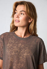 Hype The Detail lace tee oversize - Brown