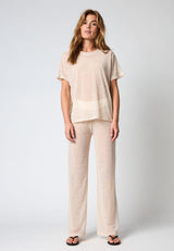 Hype The Detail lace tee oversize - Powder