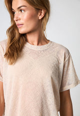 Hype The Detail lace tee oversize - Powder