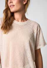 Hype The Detail lace tee oversize - Powder