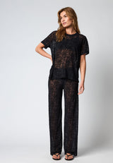 Hype The Detail lace tee oversize - Black