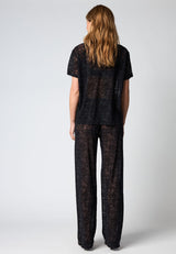 Hype The Detail lace tee oversize - Black