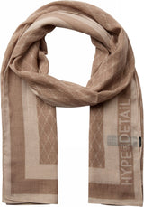 Hype The Detail Scarf w/Logo - Beige