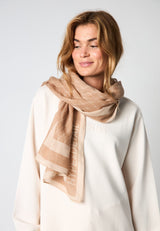 Hype The Detail Scarf w/Logo - Beige