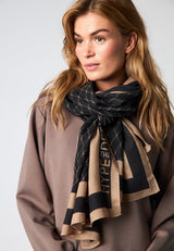 Hype The Detail Scarf w/Logo - Black