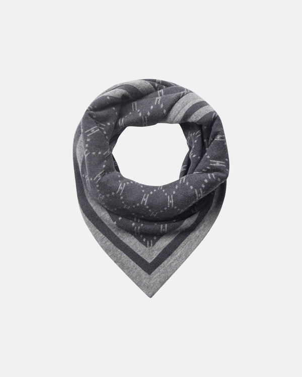 Hype the Detail triangle scarf - Dark Grey Melange
