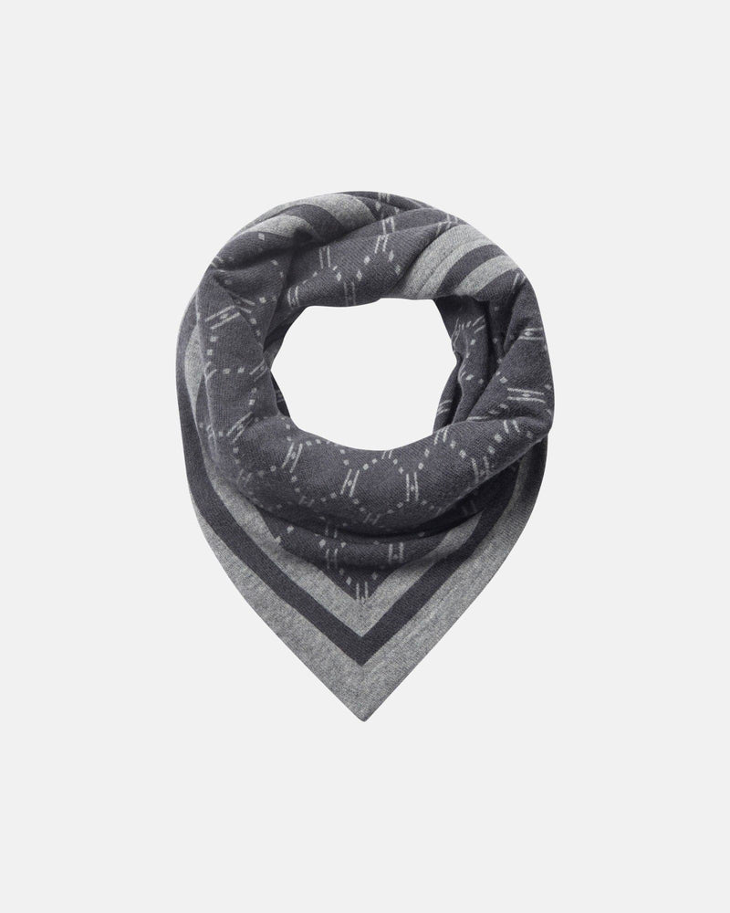 Hype the Detail triangle scarf - Dark Grey Melange