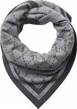 Hype the Detail triangle scarf -Light Grey Melange