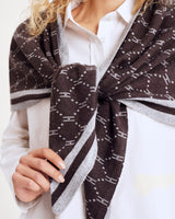 Hype The Detail Triangle Scarf - Brown