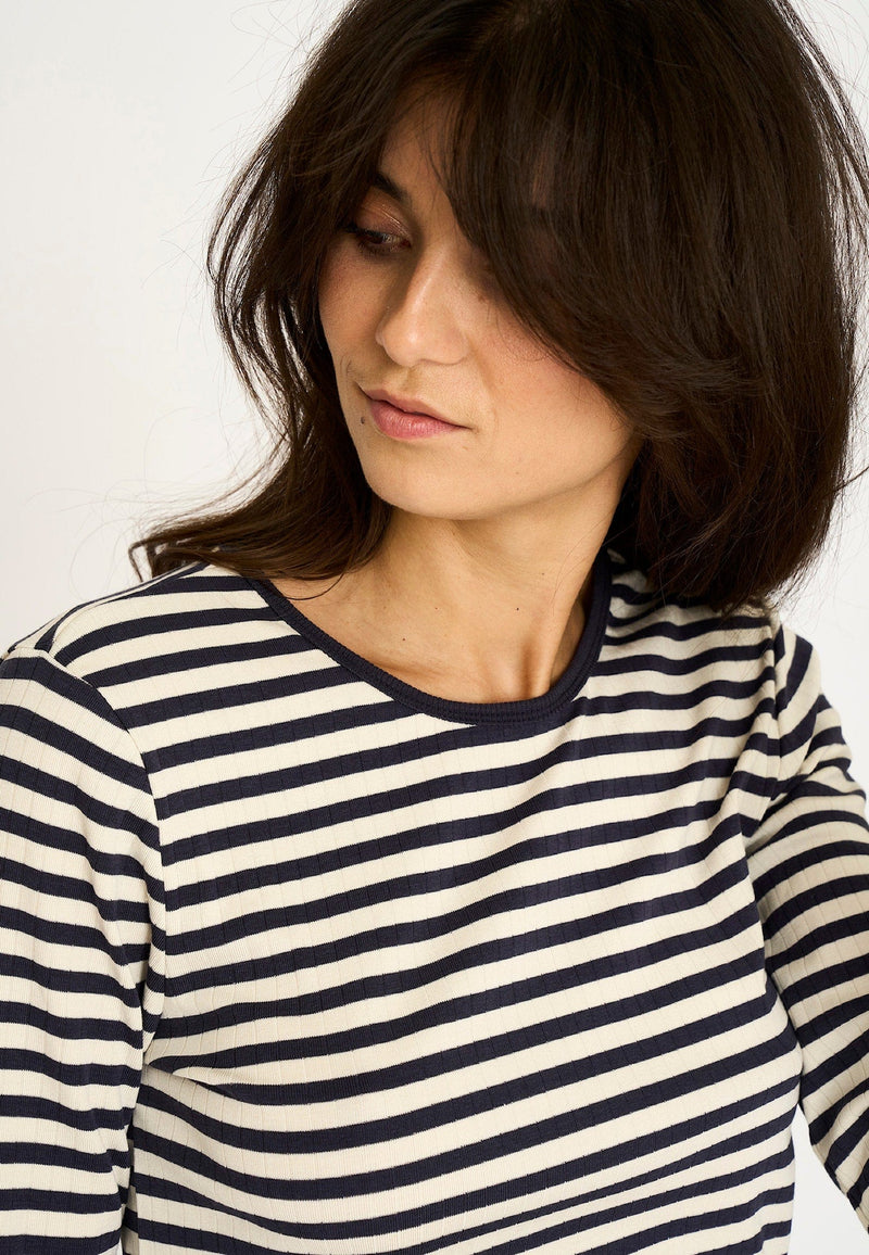 Jbs of Denmark Ribbed IS tee - Blue