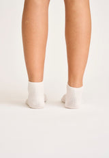 JBS Of Denmark Footie Rib Socks - White