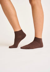JBS Of Denmark Footie Rib Socks - Brown