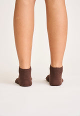 JBS Of Denmark Footie Rib Socks - Brown