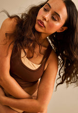 JBS of Denmark Top Wide Straps - Brown