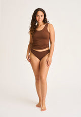 JBS of Denmark Top Wide Straps - Brown